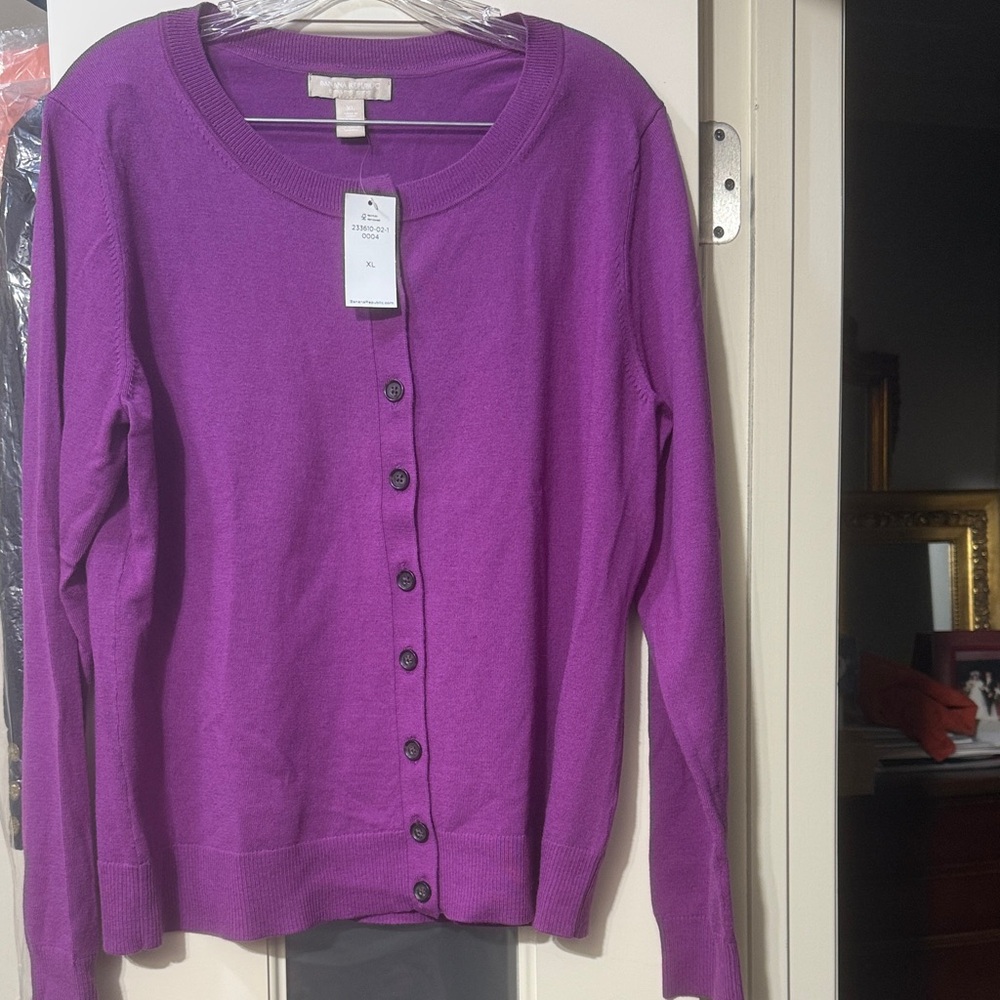 Banana Republic Purple Women's Cardigan